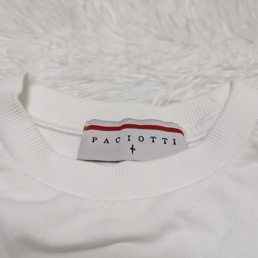 Solid White Unisex Sweatshirt Casual Crew Neck Loopknit Long sleeve Size:6 NWOT - Picture 5 of 6